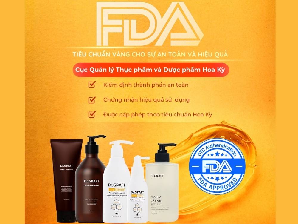 Sản phẩm của Dr. Graft đạt được tiêu chuẩn FDA cực kỳ an toàn và uy tín